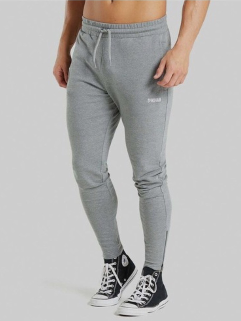 Rare Gymshark Tapered Fit Jogger Charcoal Marl Mens Size L